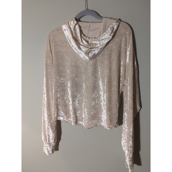 Spyder Pajamas Loungewear Ivory Velour Shiny L Women’s Comfy - Picture 4 of 9